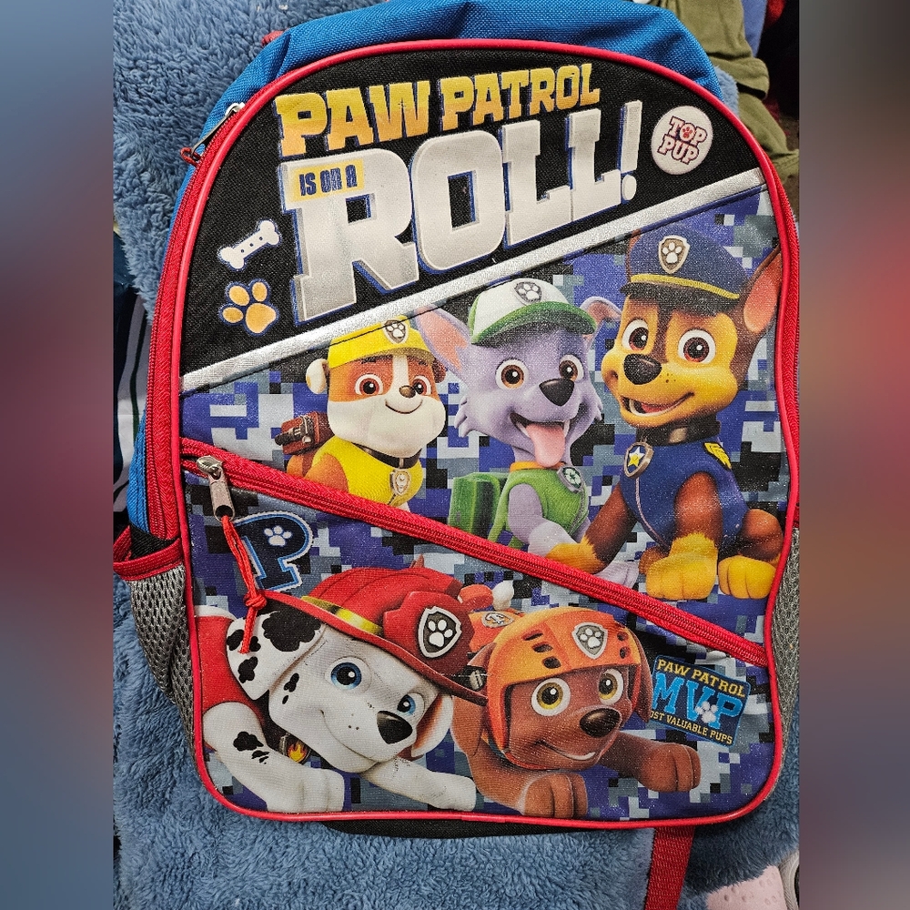 Paw Patrol Kids Backpack in Blue, Red & Yellow